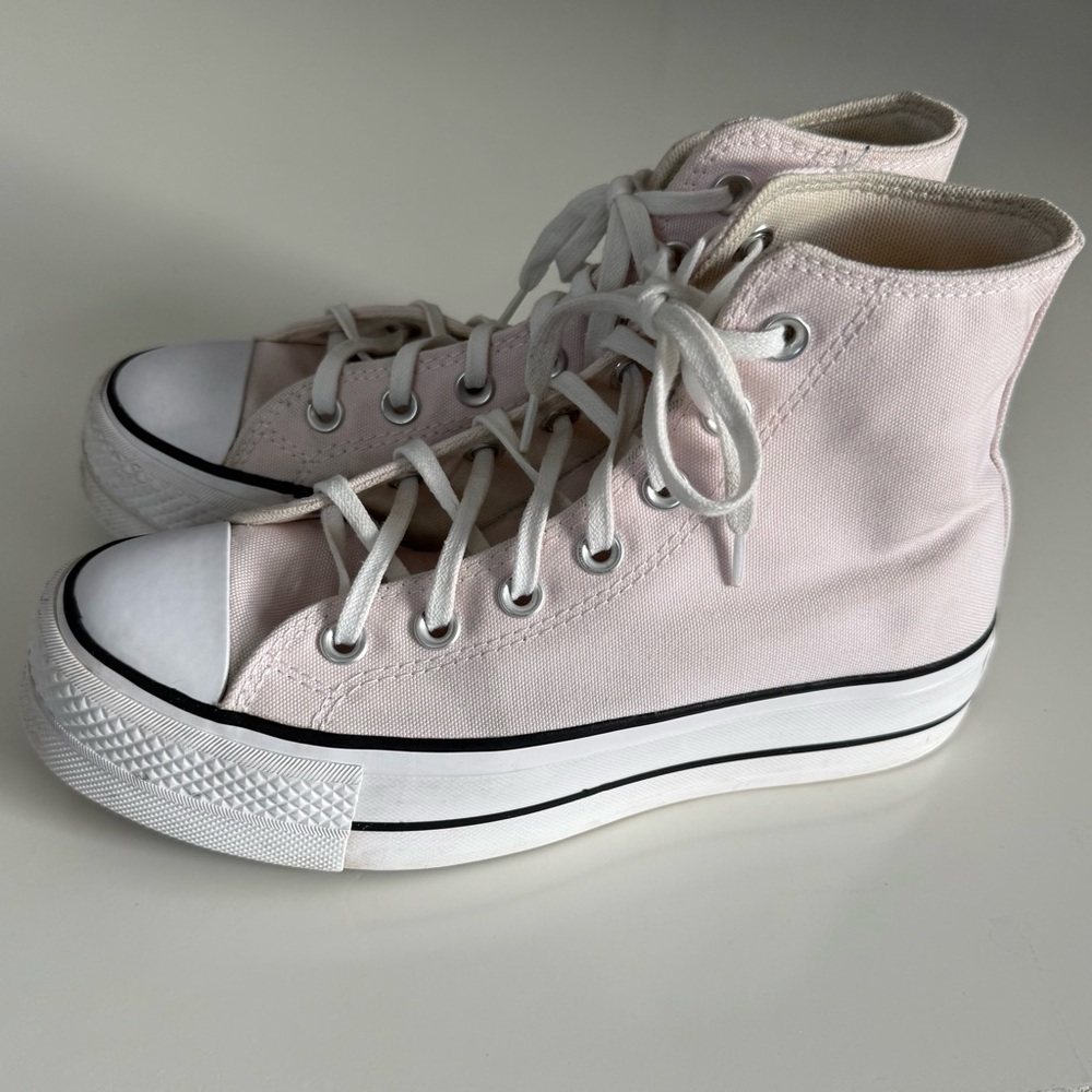 Converse Chuck Taylor All Star Lift Decade Pink high-top platform shoes